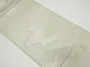 アンティーク　雲取りに古典柄織り出し袋帯（材料）